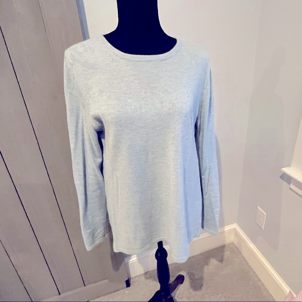 Pale Blue Cashmere Crew